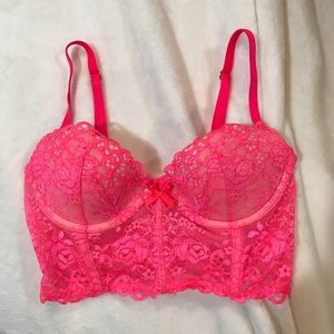 Like new push up longline bra